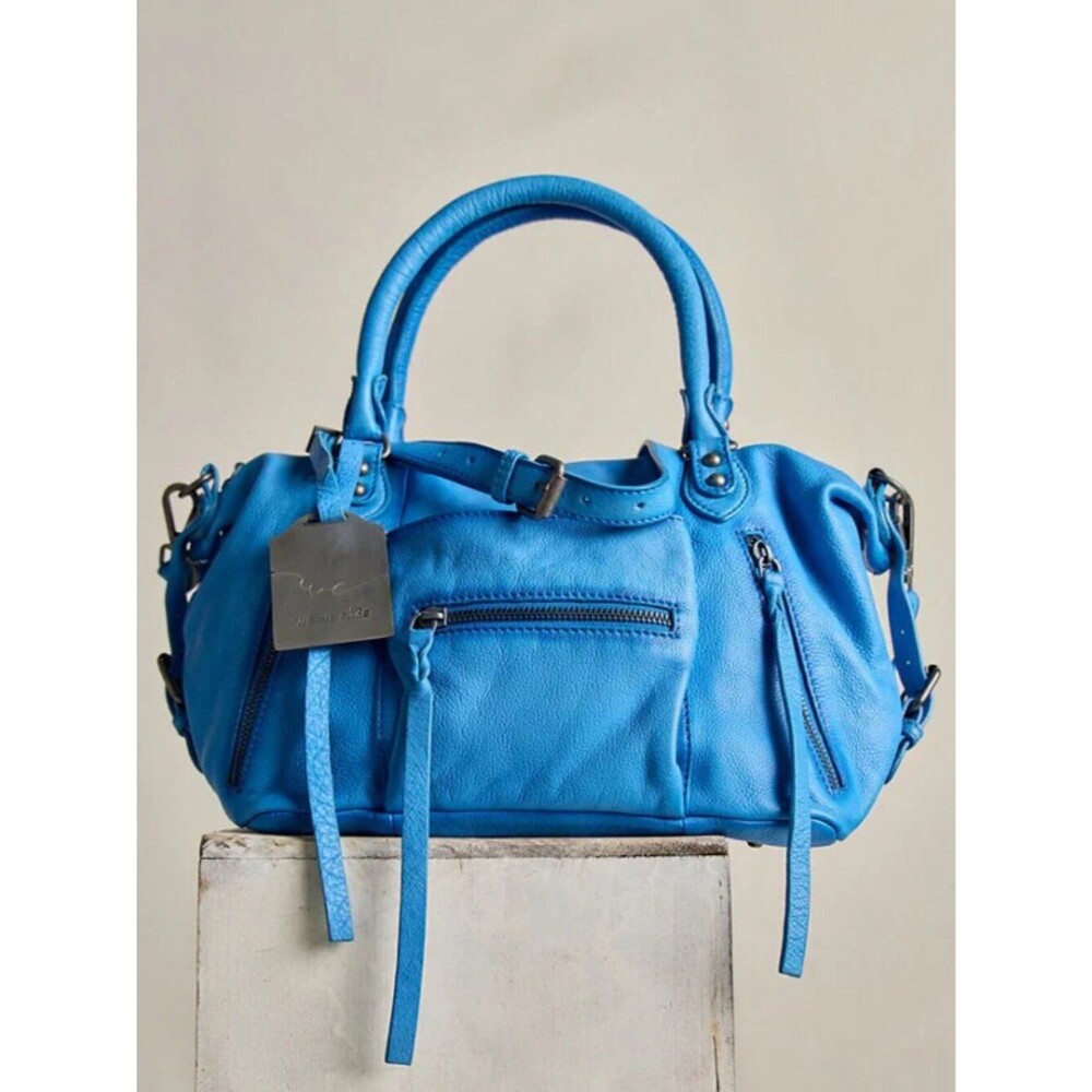 FREE PEOPLE We The Free Baby Emerson Tote Bag In 🔥 Santorini Blue 🔥 NWT